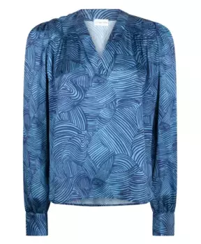 Изысканная блузка «Лиза» | Jane Lushka, синий