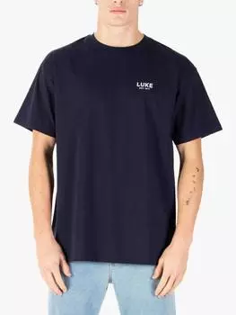 Изысканная футболка свободного покроя LUKE 1977, темно-синий