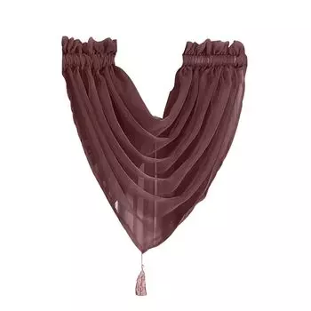 Изысканная хорошая тканая оконная марля из полиэстера, эстетичная ультратонкая прозрачная занавеска для домашнего кофе Stuttg, мультиколор