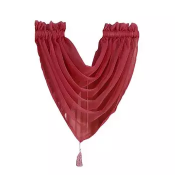 Изысканная хорошая тканая оконная марля из полиэстера, эстетичная ультратонкая прозрачная занавеска для дома, светло-розовая. Stuttg, красный