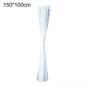 Изысканная обработка окон, устойчивая к Kee белая кружевная панель из полиэстера Bierer, занавеска для дома. Размеры: 150x150 см. Stuttg, мультиколор