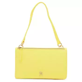 Изысканная однотонная сумка на плечо Tommy Hilfiger, желтый