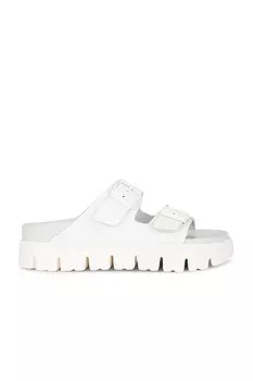 Изысканные массивные сандалии Arizona Birkenstock, белый