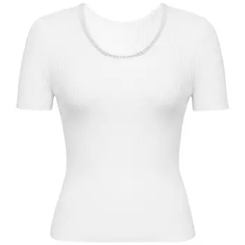 Изысканный свитер Deep Breath с U-образным воротником и цепочкой, черный