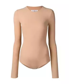 Изысканный топ с длинными рукавами Maison Margiela, бежевый