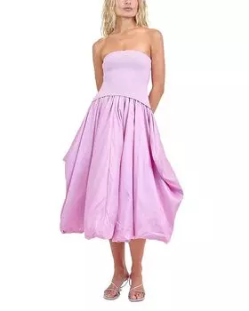 Иззи Бесшовное Миди-платье SIMKHAI, фиолетовый