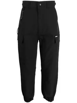 izzue брюки с эластичными манжетами, черный