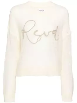 Izzue джемпер с нашивкой, белый