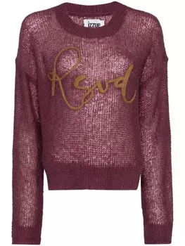 Izzue джемпер с нашивкой, фиолетовый