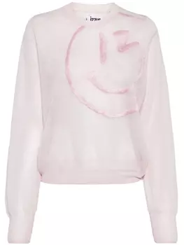 izzue джемпер с вышивкой, розовый