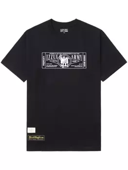 izzue футболка с логотипом, черный