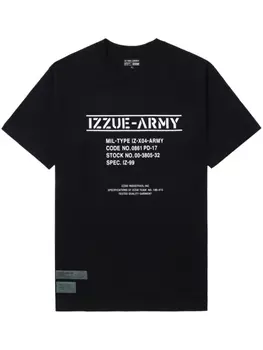 izzue футболка с логотипом, черный