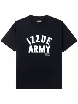 izzue футболка с логотипом, черный