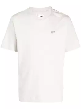 izzue футболка с нашивкой-логотипом, серый