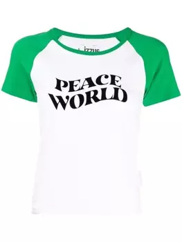 izzue футболка с принтом, белый