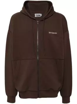 Izzue футболка с вышитой надписью, синий