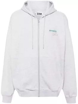 Izzue футболка с вышивкой, серый