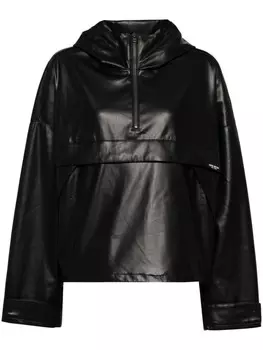 Izzue куртка на молнии с логотипом, черный