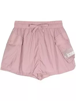 Izzue облегченная мини-юбка со шнурком, розовый