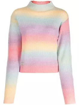 izzue полосатый джемпер с нашивкой-логотипом, разноцветный