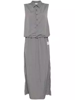 Izzue рубашка без рукавов с аппликацией логотипа, серый