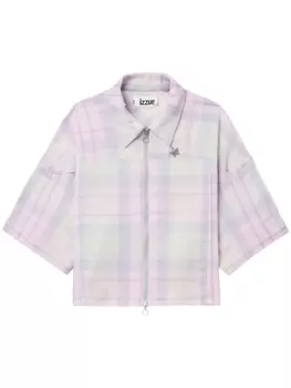 izzue рубашка в клетку, розовый