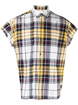 izzue рубашка в клетку, желтый