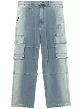 izzue широкие джинсы карго, синий