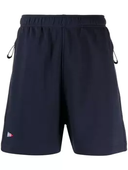 izzue спортивные шорты с вышитым логотипом, синий