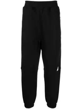 izzue зауженные спортивные брюки с логотипом, черный
