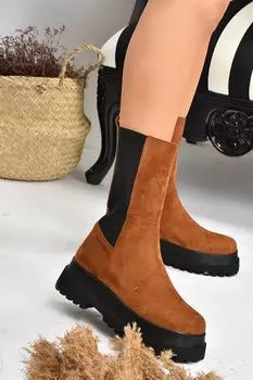 J267063102 Светло-коричневые женские ботинки Fox Shoes