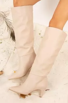 J749205309 Светло-коричневые женские ботинки Fox Shoes, кожа