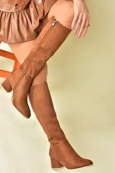 J848300102 Светло-коричневые женские ботинки Fox Shoes