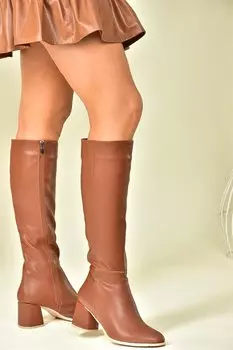 J848300109 Темно-коричневые женские ботинки Fox Shoes