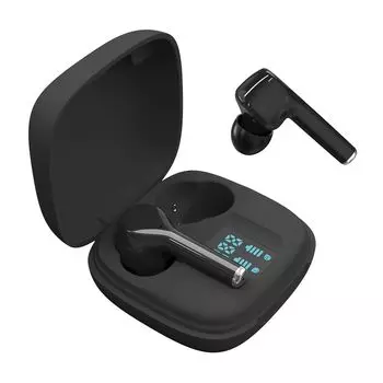 J86 Беспроводные наушники Bluetooth-совместимые 5.0 сенсорное управление ABS Наушники-вкладыши с задержкой для музыки черные Roadoor, черный