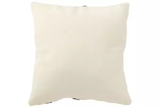 J-Line - Подушка "Декстер" (текстиль, белый/черный)