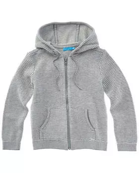 J.McLaughlin Stripe Ethan Полосатый свитер, серый