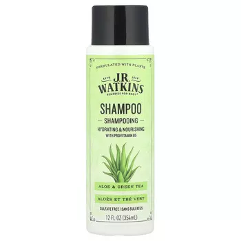 J R Watkins, Шампунь, алоэ и зеленый чай, 354 мл (12 жидк. Унций)