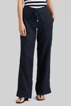 J reykjaviknie темно-синие брюки с драпировкой и широкими штанинами Lauren Ralph Lauren, синий