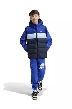 J SD VEST детский жилет adidas, темно-синий