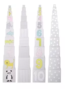 JaBaDaBaDo, развивающая игрушка Животные-пирамиды