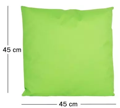 JACK 45x45см подушка для отдыха на открытом воздухе, декоративная подушка с наполнителем, водоотталкивающая подушка сиденья, садовый стул, эффект лотоса, цвет: зеленый
