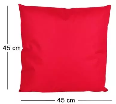 JACK 45x45см подушка для отдыха на открытом воздухе, декоративная подушка с наполнителем, водоотталкивающая подушка сиденья, садовый стул, эффект лотоса, цвет: красный