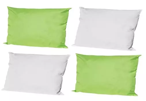 JACK 4 подушки для отдыха на открытом воздухе размером 30x50 см. Декоративные подушки разных цветов, включая наполнитель, водонепроницаемая подушка для сиденья, садовый стул, цвет: 2x слоновая кость - 2x зеленый