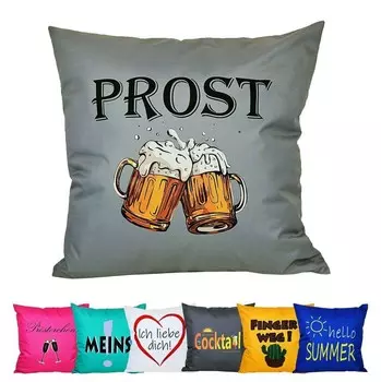 JACK 50x50 см Мотив Подушка для отдыха на открытом воздухе Декоративная подушка с водоотталкивающей подушкой для сиденья размера XXL Садовый стул Эффект лотоса Забавный цвет: Приветствую вас