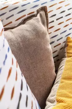 JACK by Mistral хлопковая однотонная двусторонняя вельветовая подушка