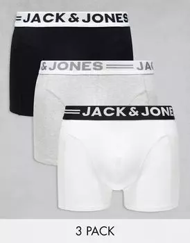 Jack & Jones – 3 упаковки трусов разных цветов