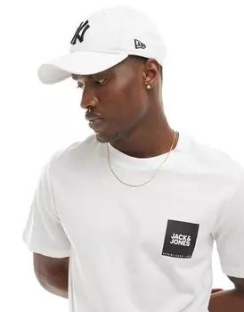 Jack & Jones – белая футболка с логотипом