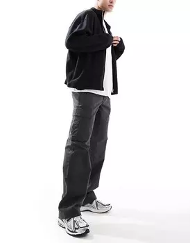 Jack & Jones – Bill – темно-серые брюки-карго широкого кроя