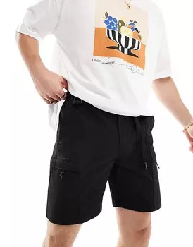 Jack & Jones – черные шорты-карго